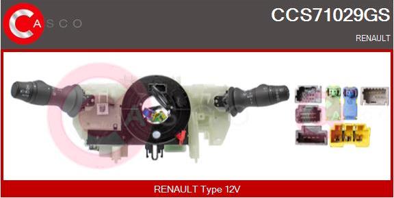 Casco CCS71029GS - Commutateur de colonne de direction droxauto.com