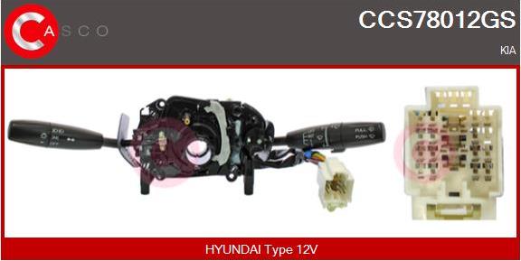 Casco CCS78012GS - Commutateur de colonne de direction droxauto.com