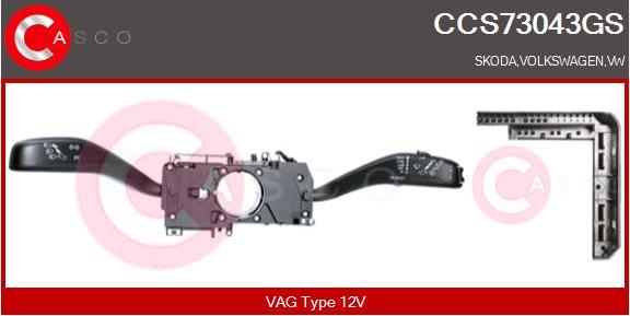 Casco CCS73043GS - Commutateur de colonne de direction droxauto.com