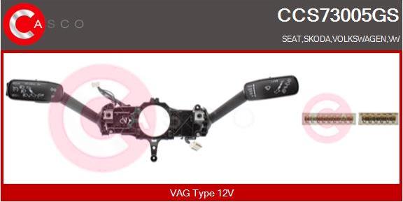 Casco CCS73005GS - Commutateur de colonne de direction droxauto.com