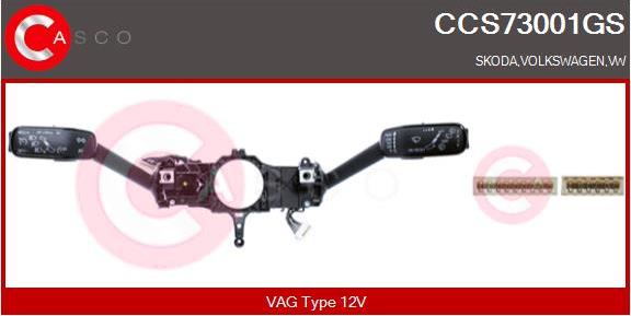 Casco CCS73001GS - Commutateur de colonne de direction droxauto.com