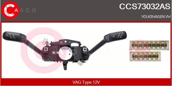 Casco CCS73032AS - Commutateur de colonne de direction droxauto.com