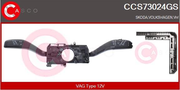 Casco CCS73024GS - Commutateur de colonne de direction droxauto.com