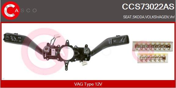 Casco CCS73022AS - Commutateur de colonne de direction droxauto.com