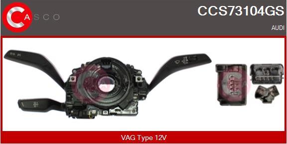 Casco CCS73104GS - Commutateur de colonne de direction droxauto.com