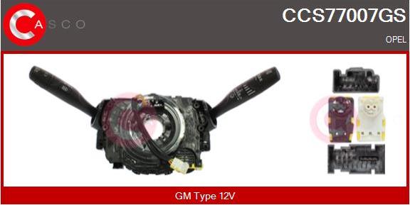 Casco CCS77007GS - Commutateur de colonne de direction droxauto.com