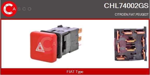 Casco CHL74002GS - Interrupteur de signal de détresse droxauto.com