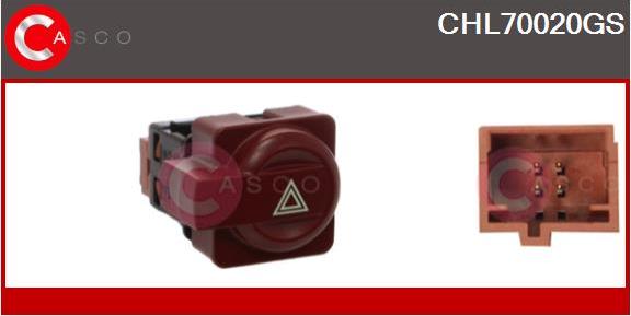 Casco CHL70020GS - Interrupteur de signal de détresse droxauto.com