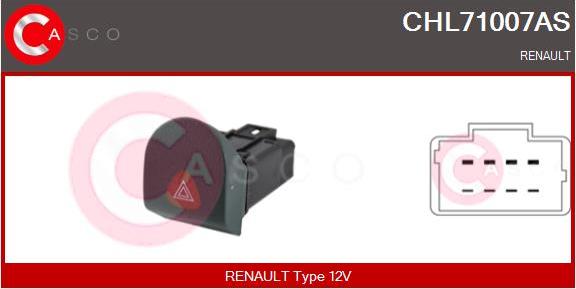 Casco CHL71007AS - Interrupteur de signal de détresse droxauto.com