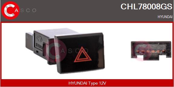 Casco CHL78008GS - Interrupteur de signal de détresse droxauto.com