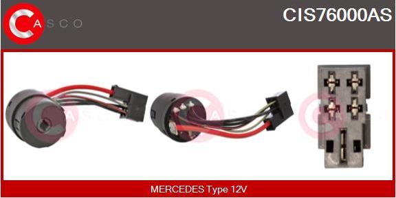 Casco CIS76000AS - Interrupteur d'allumage / de démarreur droxauto.com