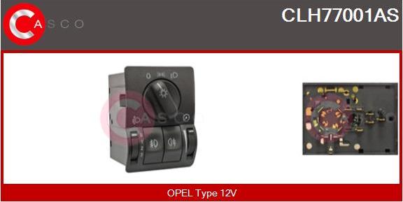 Casco CLH77001AS - Interrupteur, lumière principale droxauto.com