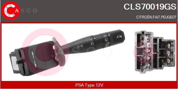 Casco CLS70019GS - Commutateur de colonne de direction droxauto.com
