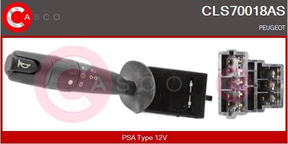 Casco CLS70018AS - Commutateur de colonne de direction droxauto.com