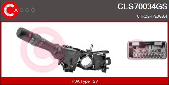 Casco CLS70034GS - Commutateur de colonne de direction droxauto.com
