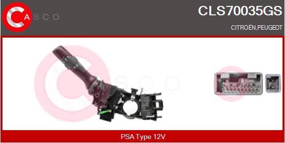 Casco CLS70035GS - Commutateur de colonne de direction droxauto.com