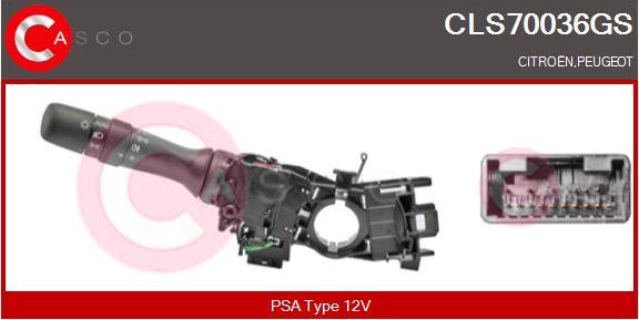 Casco CLS70036GS - Commutateur de colonne de direction droxauto.com