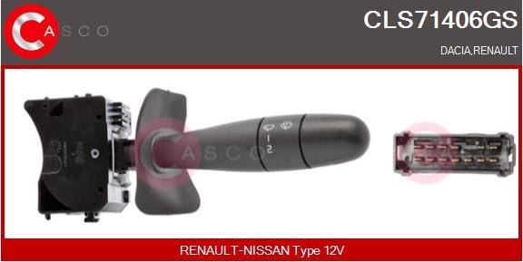 Casco CLS71406GS - Commutateur de colonne de direction droxauto.com