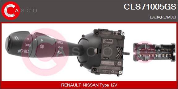 Casco CLS71005GS - Commutateur de colonne de direction droxauto.com