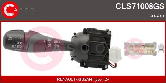 Casco CLS71008GS - Commutateur de colonne de direction droxauto.com