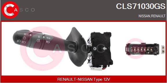 Casco CLS71030GS - Commutateur de colonne de direction droxauto.com