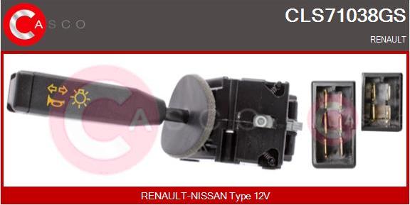 Casco CLS71038GS - Commutateur de colonne de direction droxauto.com