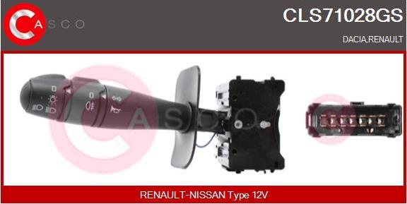 Casco CLS71028GS - Commutateur de colonne de direction droxauto.com