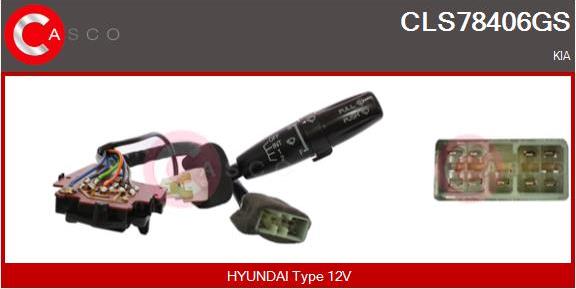 Casco CLS78406GS - Commutateur de colonne de direction droxauto.com