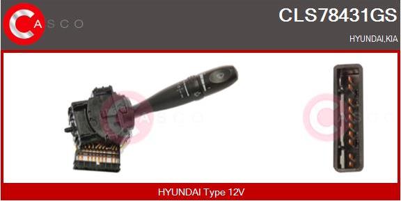 Casco CLS78431GS - Commutateur de colonne de direction droxauto.com