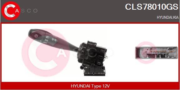 Casco CLS78010GS - Commutateur de colonne de direction droxauto.com