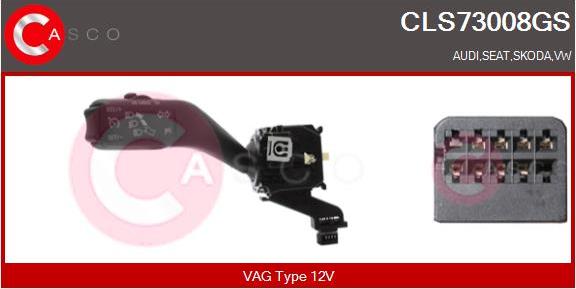 Casco CLS73008GS - Commutateur de colonne de direction droxauto.com