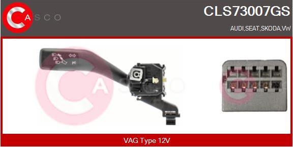 Casco CLS73007GS - Commutateur de colonne de direction droxauto.com