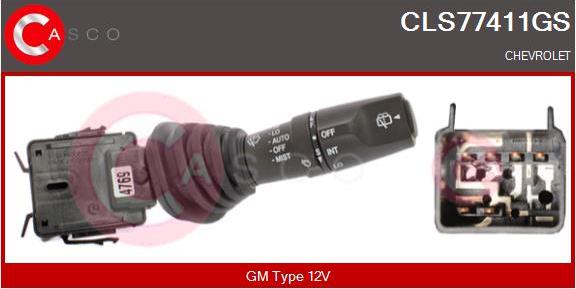Casco CLS77411GS - Commutateur de colonne de direction droxauto.com