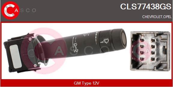 Casco CLS77438GS - Commutateur de colonne de direction droxauto.com