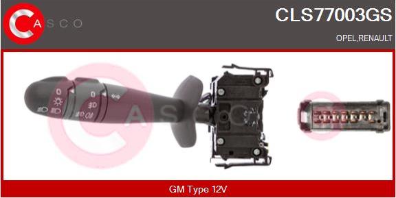 Casco CLS77003GS - Commutateur de colonne de direction droxauto.com