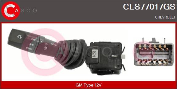 Casco CLS77017GS - Commutateur de colonne de direction droxauto.com