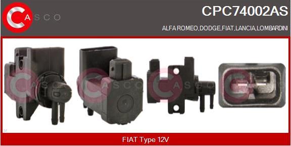 Casco CPC74002AS - Transmetteur de pression, contrôle des gaz d'échappement droxauto.com