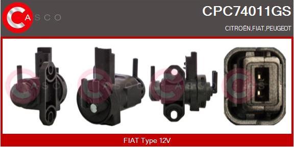 Casco CPC74011GS - Transmetteur de pression, contrôle des gaz d'échappement droxauto.com