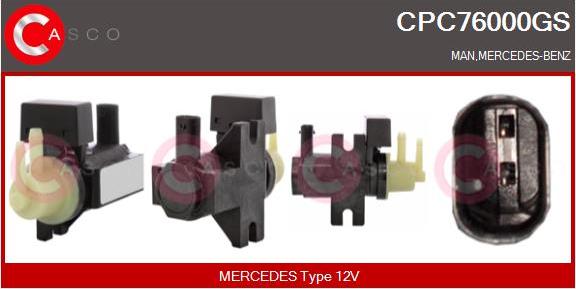 Casco CPC76000GS - Transmetteur de pression, contrôle des gaz d'échappement droxauto.com