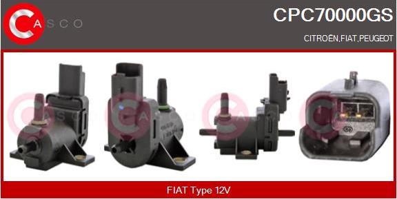 Casco CPC70000GS - Transmetteur de pression, contrôle des gaz d'échappement droxauto.com