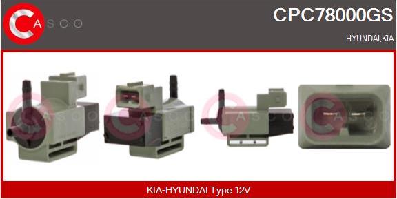 Casco CPC78000GS - Transmetteur de pression, contrôle des gaz d'échappement droxauto.com