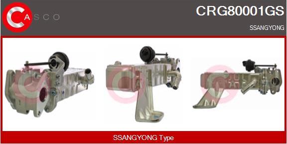 Casco CRG80001GS - Radiateur, réaspiration des gaz d'échappement droxauto.com