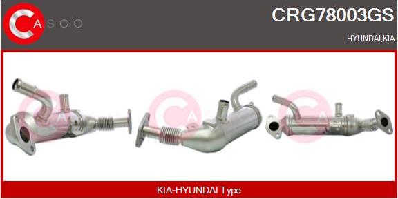 Casco CRG78003GS - Radiateur, réaspiration des gaz d'échappement droxauto.com