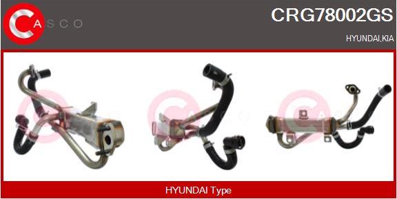 Casco CRG78002GS - Radiateur, réaspiration des gaz d'échappement droxauto.com