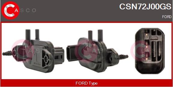 Casco CSN72J00GS - Capteur, pression des gaz échappement droxauto.com