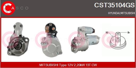 Casco CST35104GS - Démarreur droxauto.com