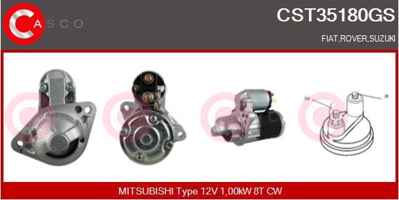 Casco CST35180GS - Démarreur droxauto.com