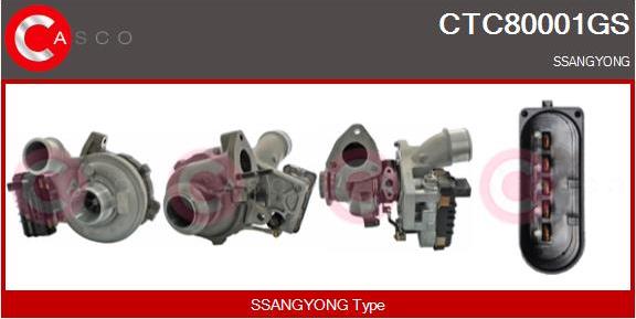 Casco CTC80001GS - Turbocompresseur, suralimentation droxauto.com