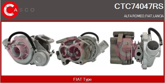 Casco CTC74047RS - Turbocompresseur, suralimentation droxauto.com