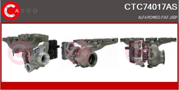 Casco CTC74017AS - Turbocompresseur, suralimentation droxauto.com